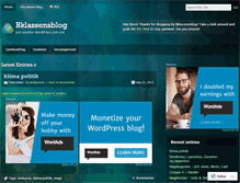 Tablet Screenshot of bklassensblog.wordpress.com