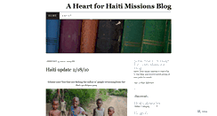 Desktop Screenshot of aheartforhaitimissions.wordpress.com