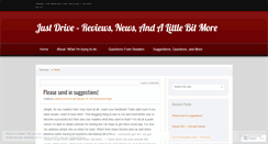 Desktop Screenshot of justdrivereviews.wordpress.com