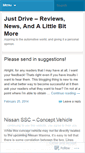 Mobile Screenshot of justdrivereviews.wordpress.com