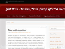 Tablet Screenshot of justdrivereviews.wordpress.com