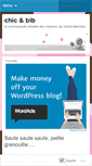 Mobile Screenshot of chicandbib.wordpress.com