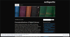 Desktop Screenshot of nettiquette.wordpress.com