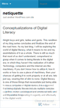 Mobile Screenshot of nettiquette.wordpress.com