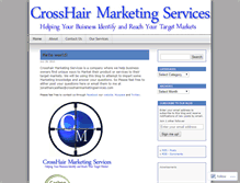 Tablet Screenshot of crosshairmarketing.wordpress.com