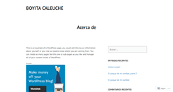 Desktop Screenshot of boyitacaleuche.wordpress.com