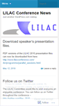 Mobile Screenshot of lilacconference.wordpress.com