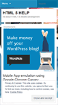 Mobile Screenshot of html5help.wordpress.com