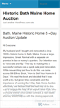 Mobile Screenshot of historicnewenglandpropertyauction.wordpress.com