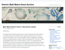 Tablet Screenshot of historicnewenglandpropertyauction.wordpress.com