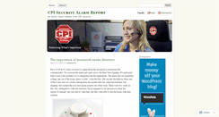Desktop Screenshot of cpisecurity.wordpress.com
