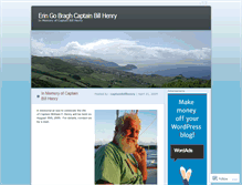 Tablet Screenshot of captainbillhenry.wordpress.com
