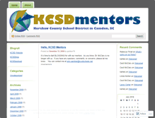 Tablet Screenshot of kcsdmentors.wordpress.com