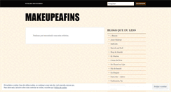 Desktop Screenshot of makeupeafins.wordpress.com