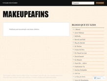 Tablet Screenshot of makeupeafins.wordpress.com