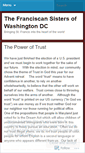 Mobile Screenshot of franciscansisterswdc.wordpress.com