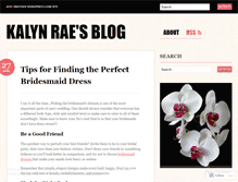 Tablet Screenshot of kalynrae.wordpress.com