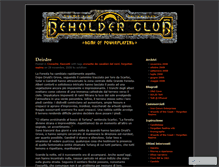 Tablet Screenshot of beholderclub.wordpress.com