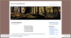 Desktop Screenshot of lonelymusafir.wordpress.com