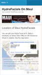 Mobile Screenshot of hydrafacialmaui.wordpress.com