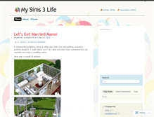 Tablet Screenshot of mysimslife.wordpress.com