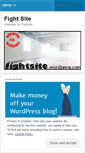 Mobile Screenshot of fightsite.wordpress.com