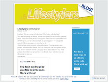 Tablet Screenshot of lifestylers.wordpress.com