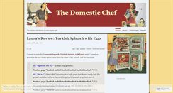 Desktop Screenshot of domesticchef.wordpress.com