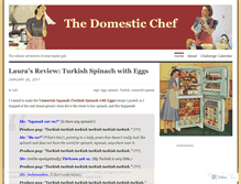 Tablet Screenshot of domesticchef.wordpress.com