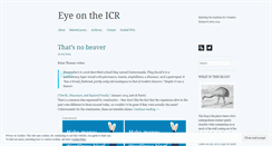 Desktop Screenshot of eyeonicr.wordpress.com