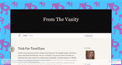 Desktop Screenshot of fromthevanity.wordpress.com