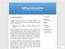 Tablet Screenshot of edpsycinteractive.wordpress.com