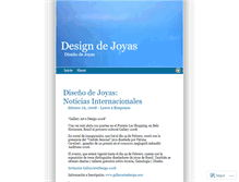 Tablet Screenshot of designdejoyas.wordpress.com