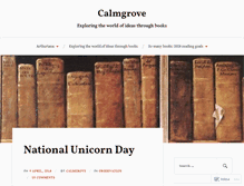 Tablet Screenshot of calmgrove.wordpress.com