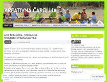 Tablet Screenshot of kreativnacarolija.wordpress.com
