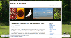 Desktop Screenshot of natureonourminds.wordpress.com