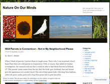 Tablet Screenshot of natureonourminds.wordpress.com
