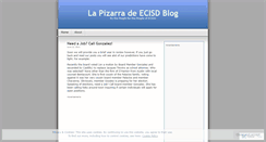 Desktop Screenshot of lapizarraecisd.wordpress.com