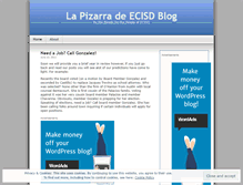 Tablet Screenshot of lapizarraecisd.wordpress.com