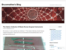 Tablet Screenshot of brucemathee.wordpress.com