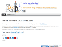 Tablet Screenshot of goaskfred.wordpress.com
