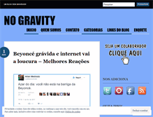 Tablet Screenshot of gravityno.wordpress.com