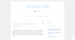 Desktop Screenshot of advicebykatie.wordpress.com