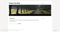 Desktop Screenshot of fatiguecity.wordpress.com