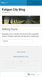 Mobile Screenshot of fatiguecity.wordpress.com