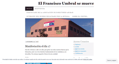 Desktop Screenshot of elfranciscoumbralsemueve.wordpress.com
