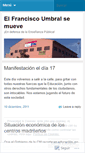 Mobile Screenshot of elfranciscoumbralsemueve.wordpress.com