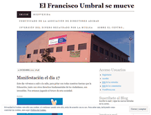 Tablet Screenshot of elfranciscoumbralsemueve.wordpress.com