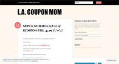Desktop Screenshot of lacouponmom.wordpress.com