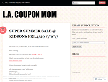 Tablet Screenshot of lacouponmom.wordpress.com